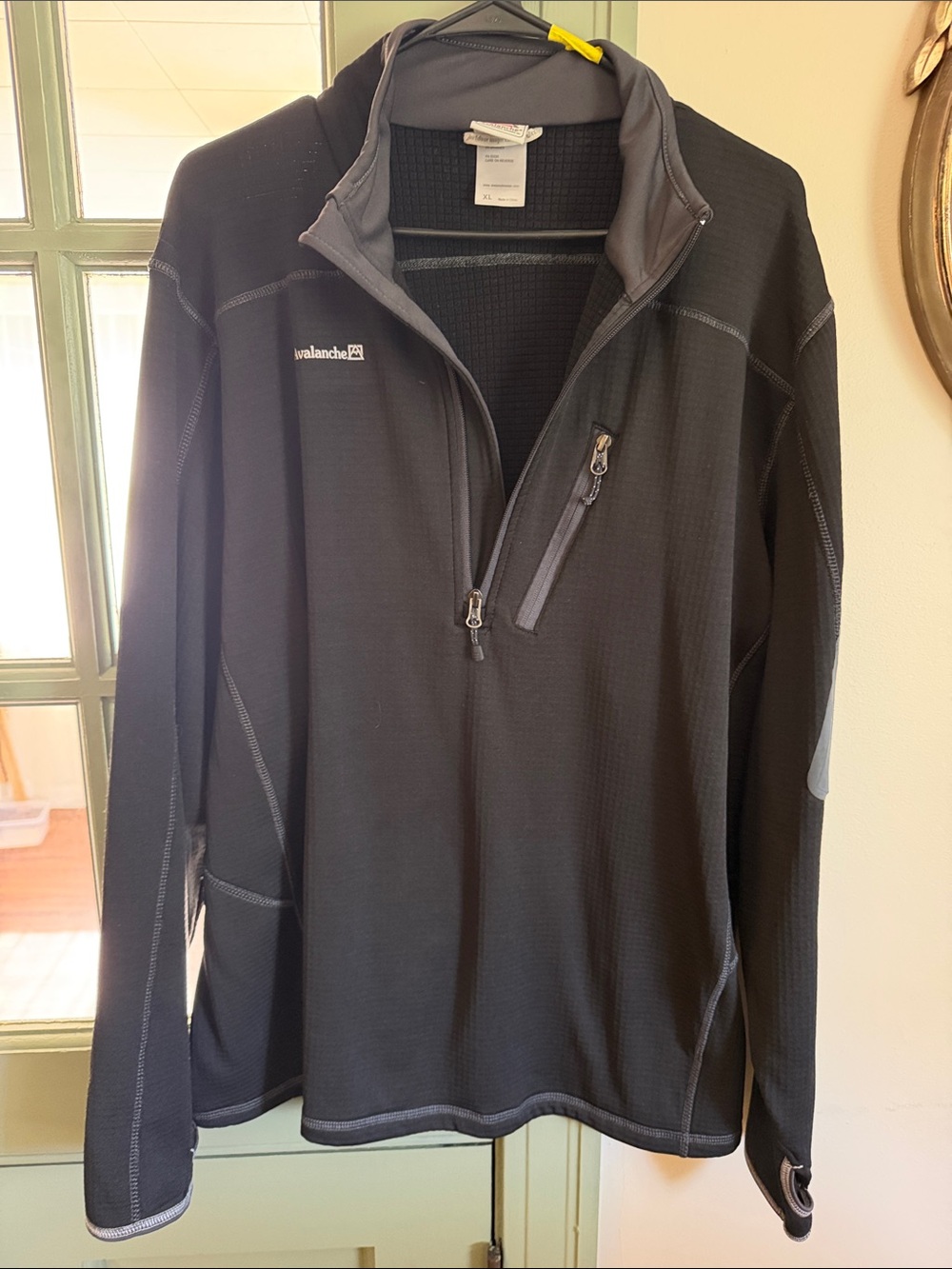 Avalanche Men’s Black Half-Zip Performance Pullover